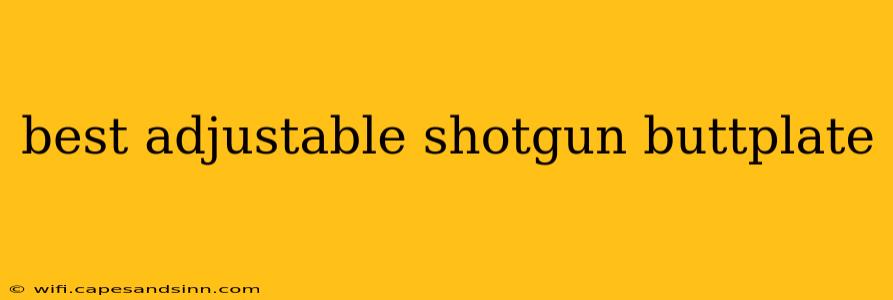 best adjustable shotgun buttplate