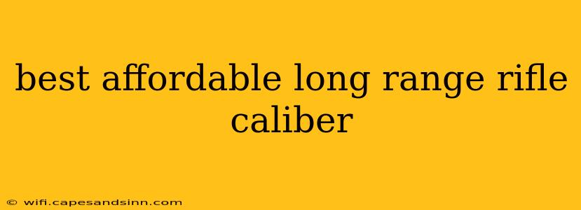 best affordable long range rifle caliber