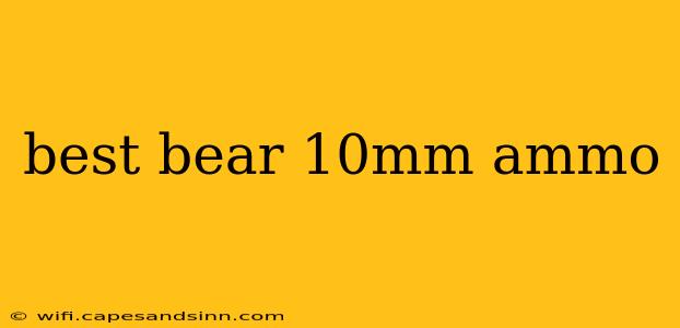 best bear 10mm ammo