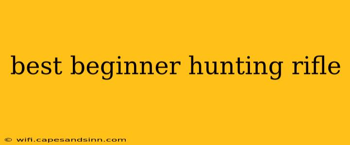 best beginner hunting rifle