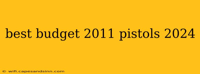 best budget 2011 pistols 2024