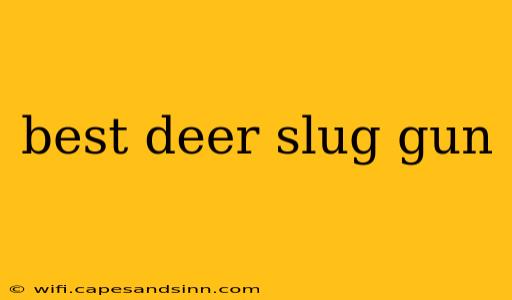 best deer slug gun