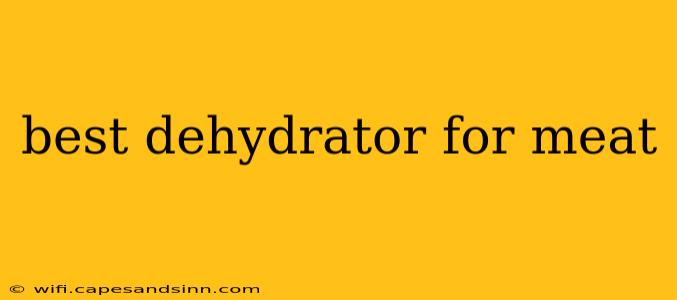 best dehydrator for meat