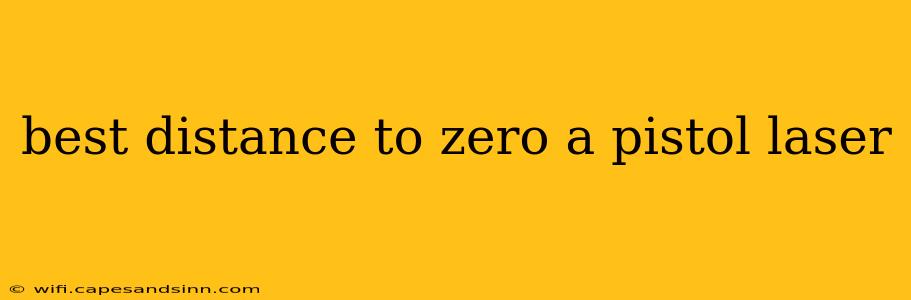 best distance to zero a pistol laser