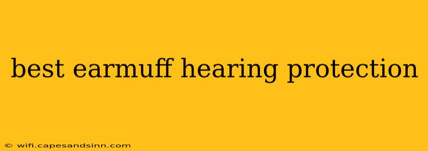 best earmuff hearing protection