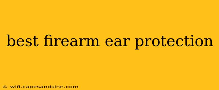 best firearm ear protection