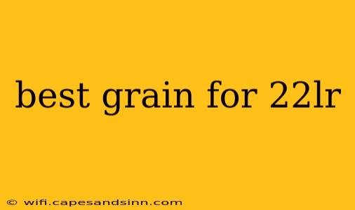 best grain for 22lr