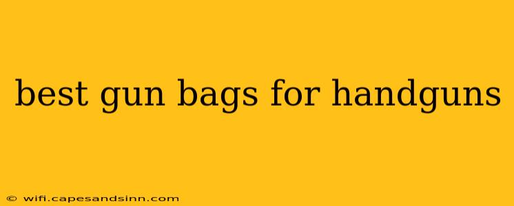 best gun bags for handguns