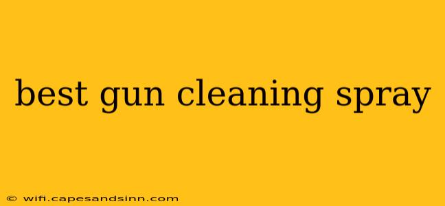 best gun cleaning spray