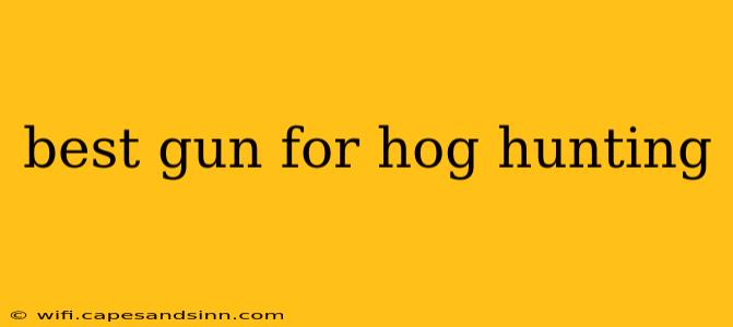 best gun for hog hunting