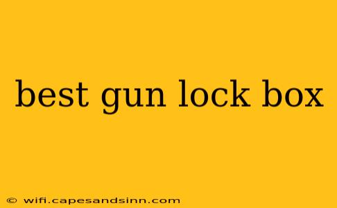 best gun lock box