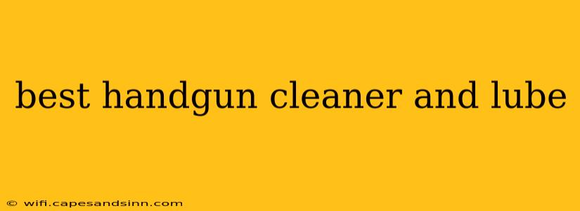 best handgun cleaner and lube