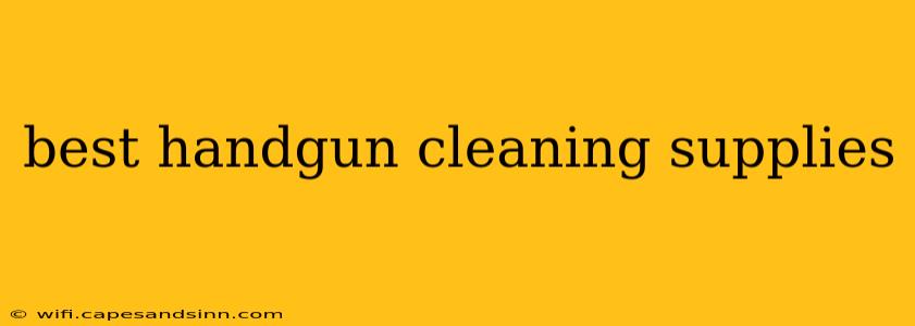 best handgun cleaning supplies