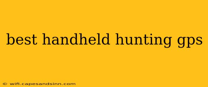 best handheld hunting gps