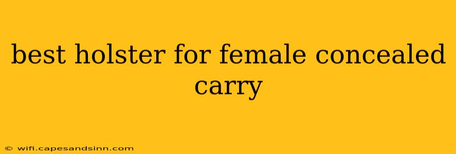 best holster for female concealed carry