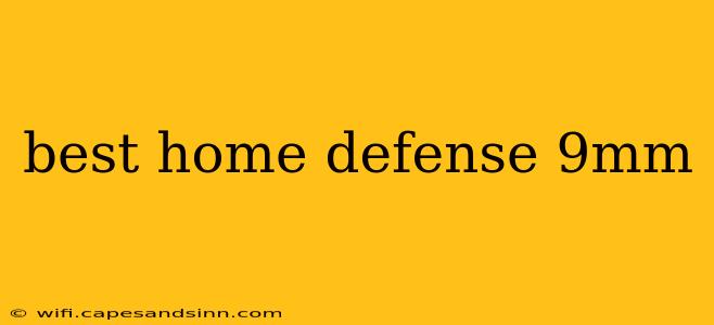 best home defense 9mm