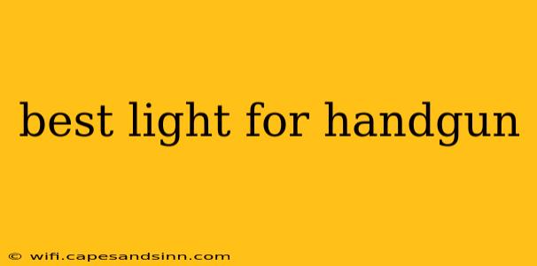 best light for handgun