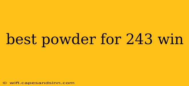 best powder for 243 win