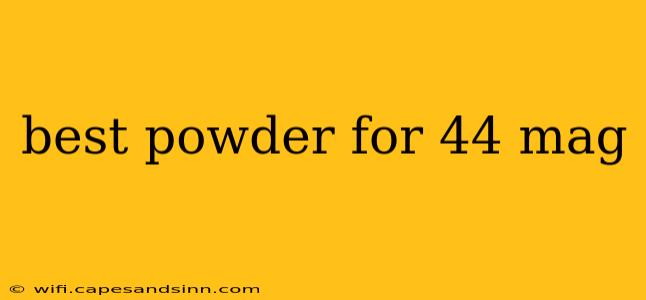 best powder for 44 mag