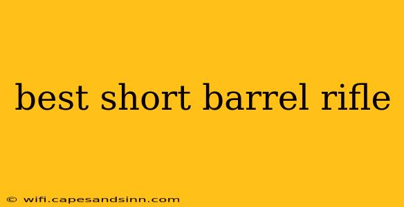 best short barrel rifle