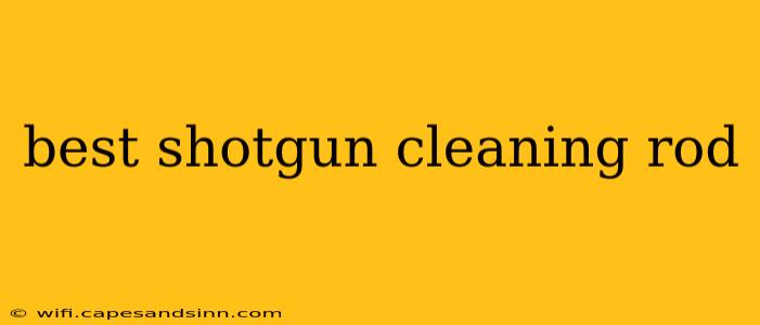 best shotgun cleaning rod