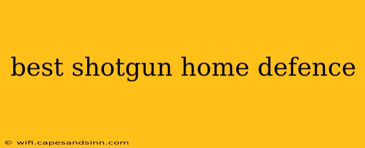 best shotgun home defence