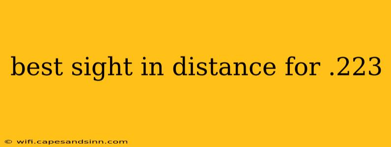 best sight in distance for .223