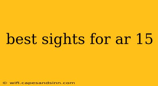 best sights for ar 15