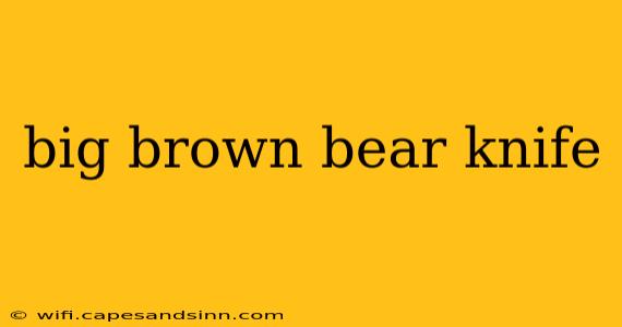 big brown bear knife