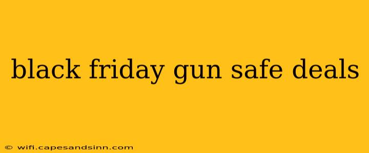 black friday gun safe deals