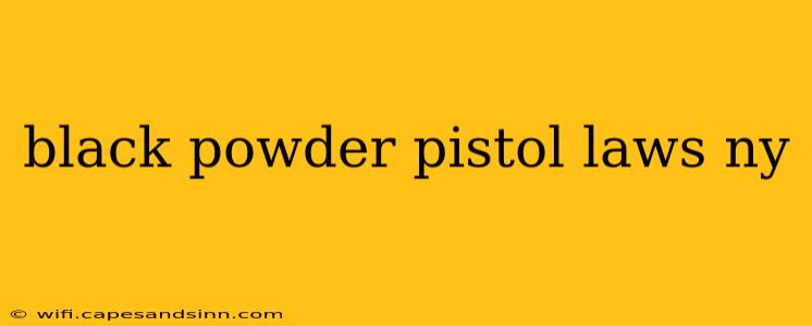 black powder pistol laws ny