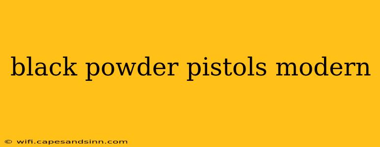 black powder pistols modern