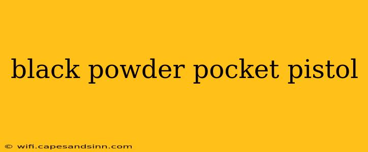 black powder pocket pistol