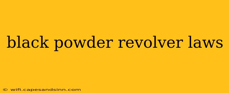 black powder revolver laws