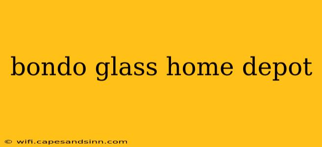 bondo glass home depot