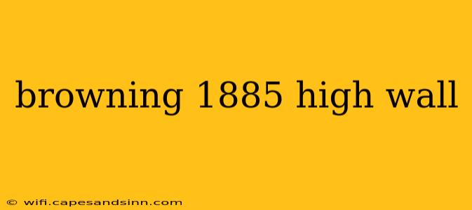 browning 1885 high wall