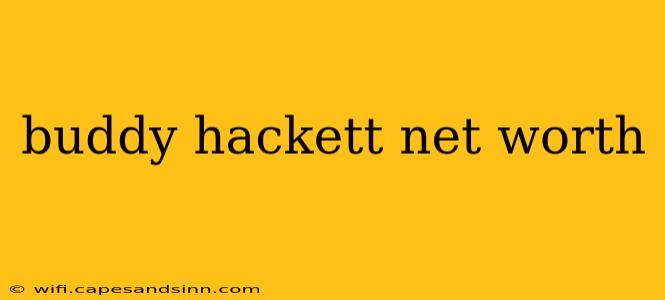 buddy hackett net worth