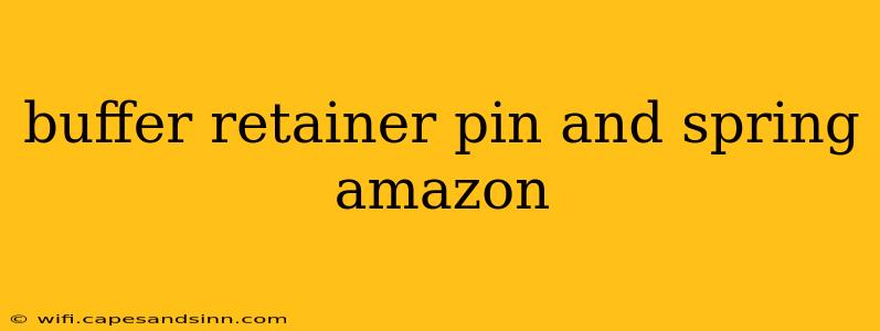 buffer retainer pin and spring amazon