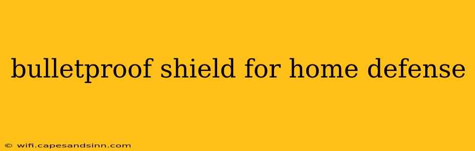 bulletproof shield for home defense