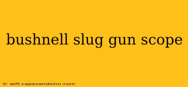 bushnell slug gun scope