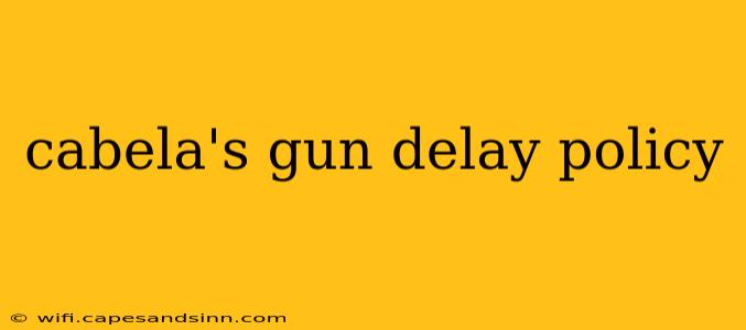 cabela's gun delay policy