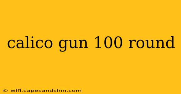 calico gun 100 round