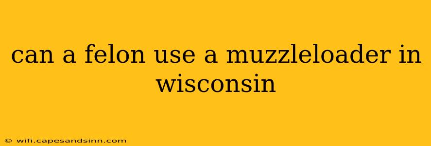 can a felon use a muzzleloader in wisconsin