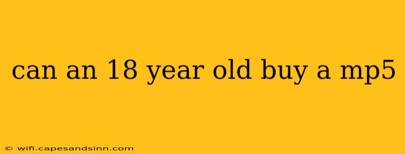 can an 18 year old buy a mp5