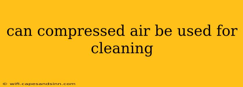 can compressed air be used for cleaning