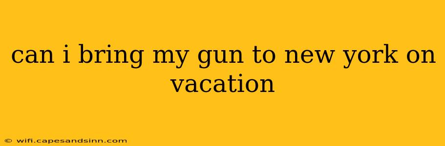 can i bring my gun to new york on vacation