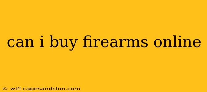 can i buy firearms online