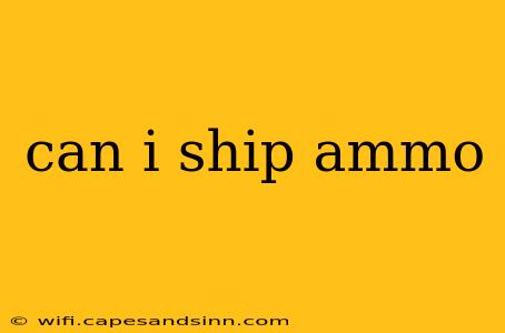 can i ship ammo