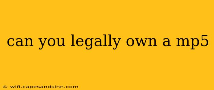 can you legally own a mp5