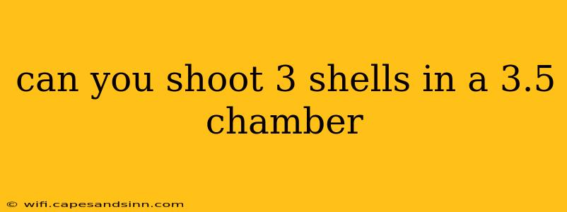 can you shoot 3 shells in a 3.5 chamber